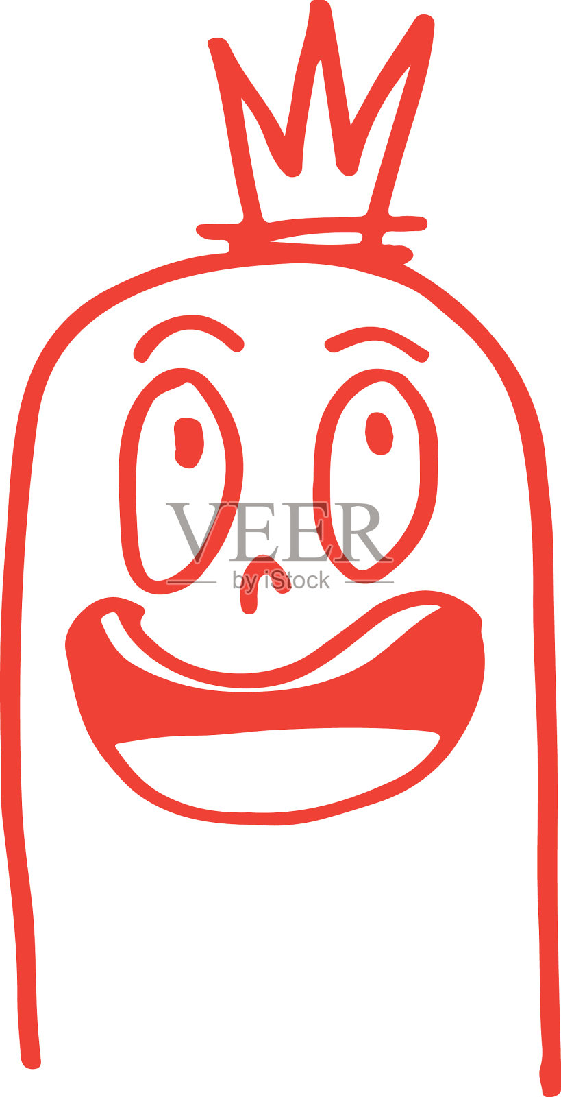 可爱的香肠人物卡通情感设计插画图片素材