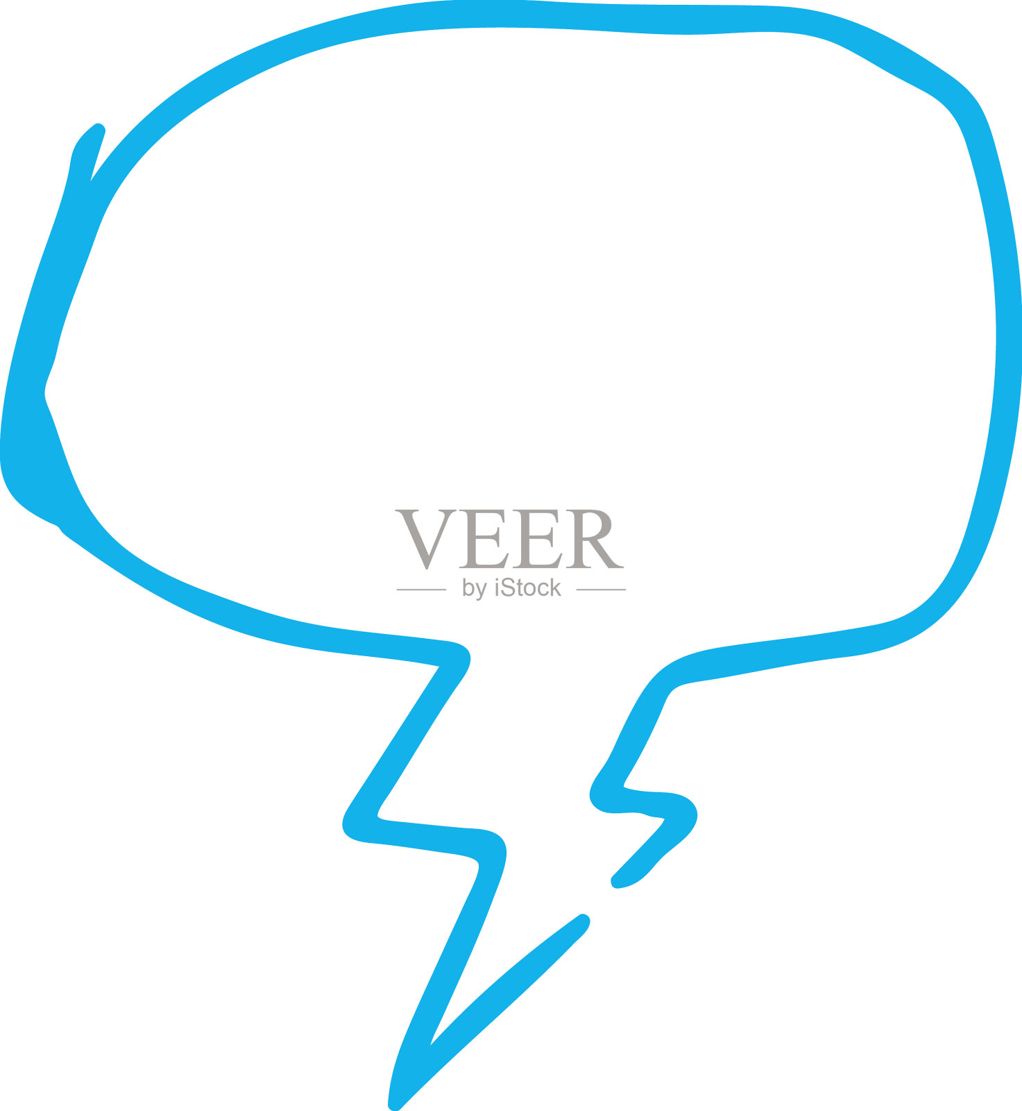 语音泡泡图标符号设计插画图片素材