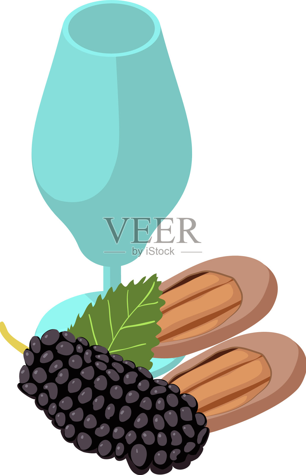 素食产品的图标等长出现插画图片素材