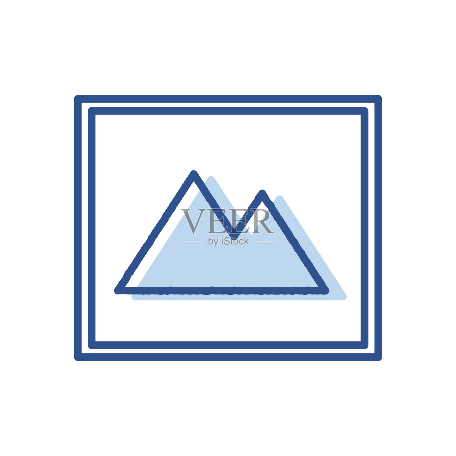 线性颜色风格的图片库矢量图标图标素材