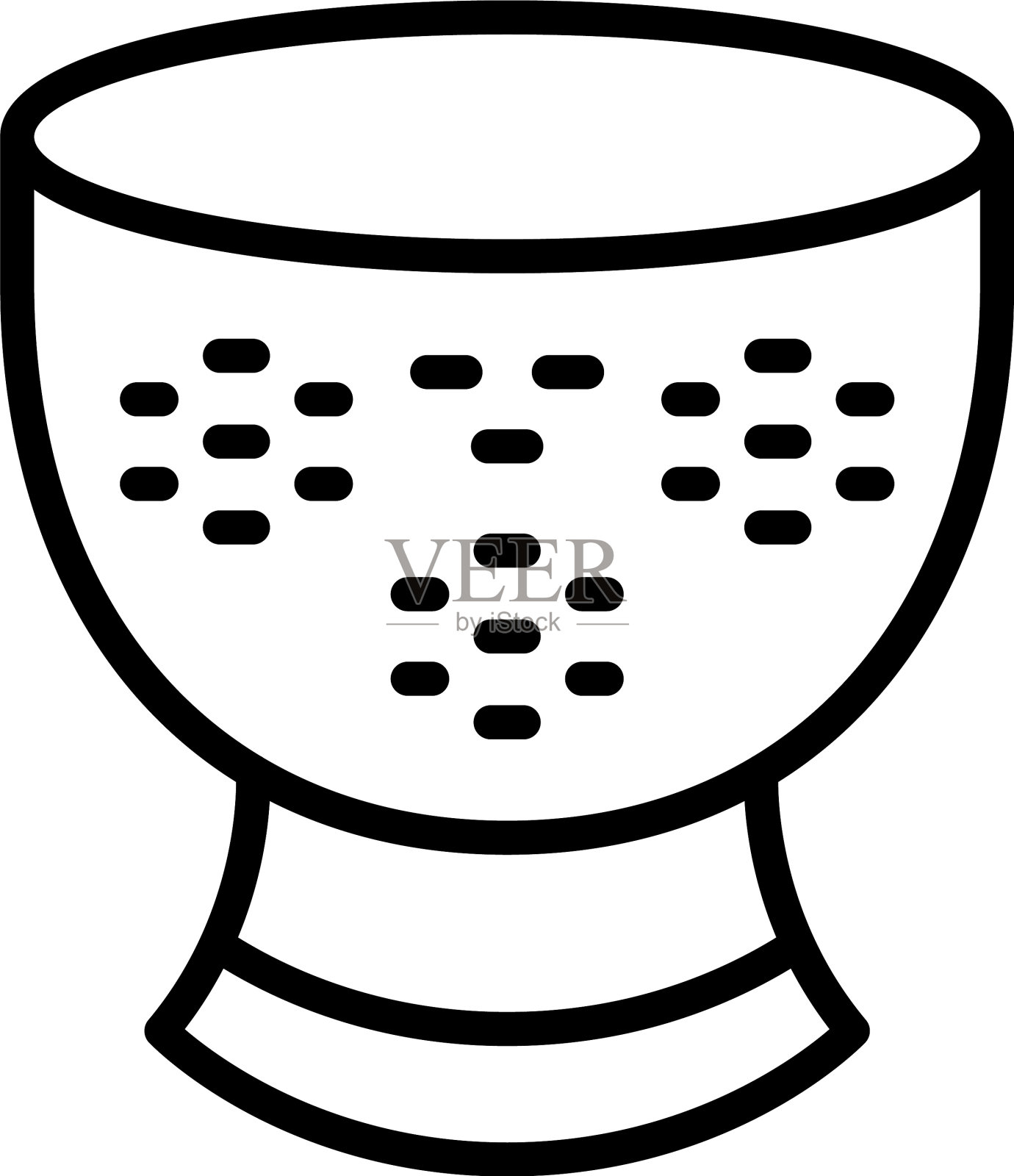 滤锅器具图标轮廓烹饪插画图片素材