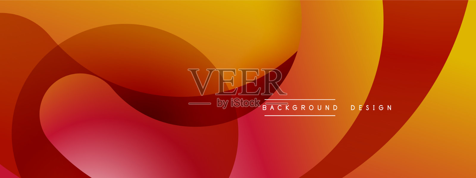 抽象的重叠线和圆几何插画图片素材