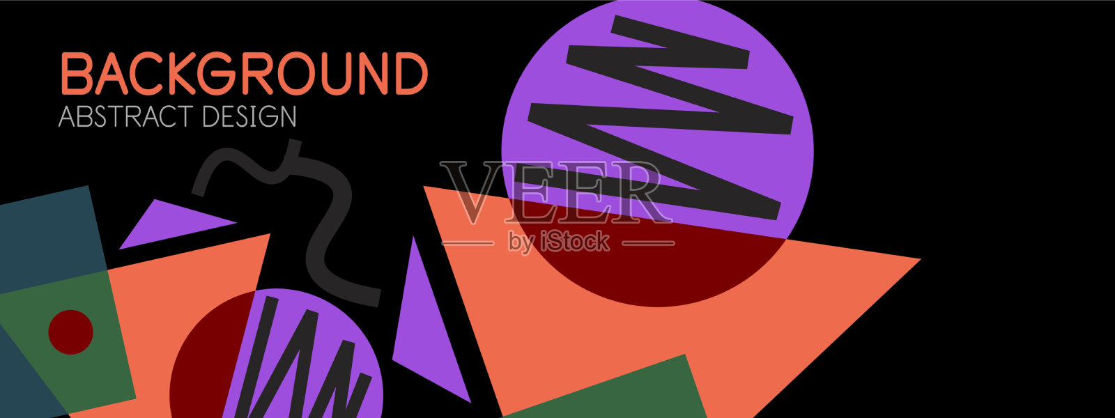 抽象的背景块线三角形插画图片素材