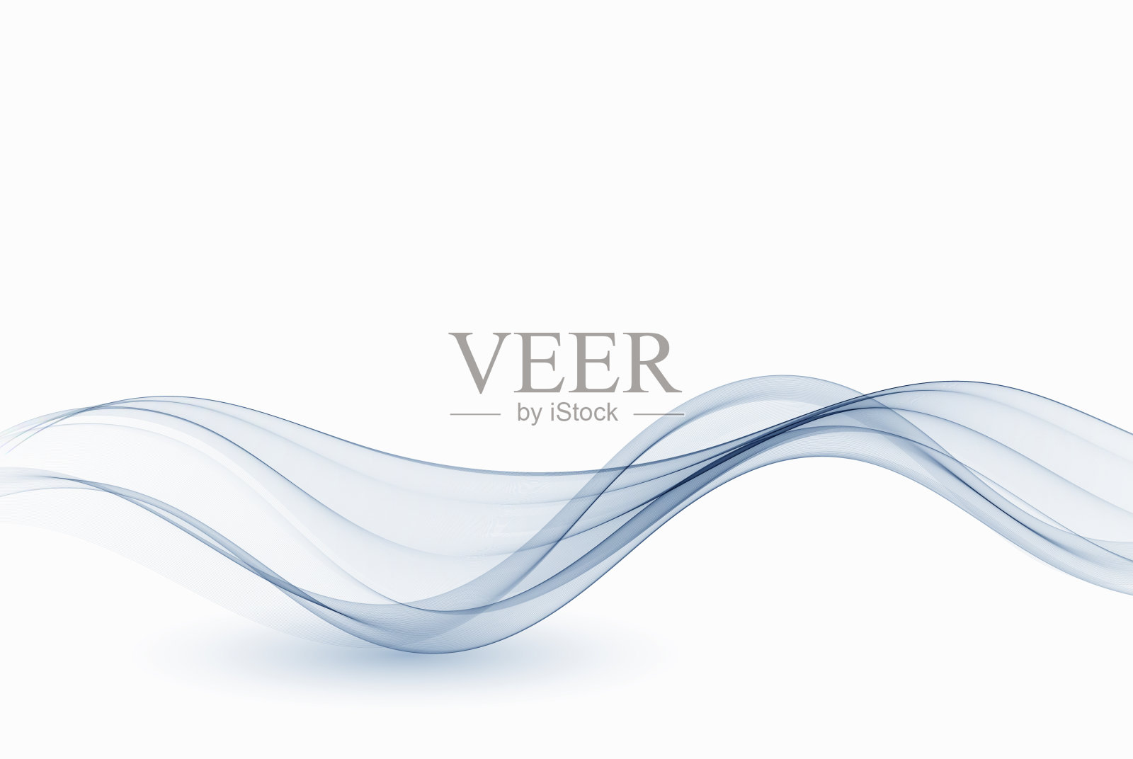 摘要蓝色背景，色彩波浪设计小册子，网站，传单，海报，海报。插画图片素材