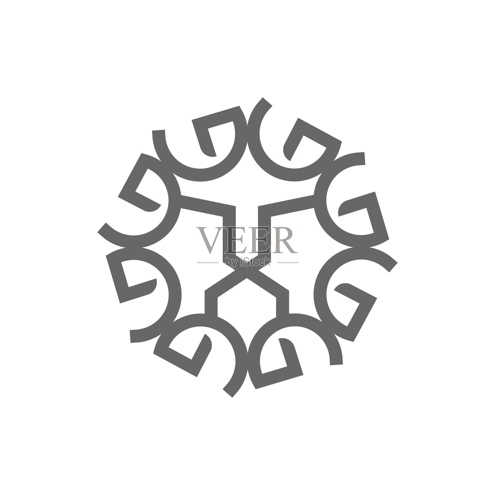 狮子与字母G的标志设计插画图片素材