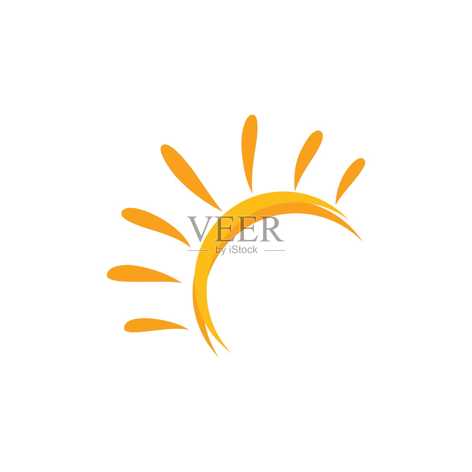 太阳说明标志插画图片素材