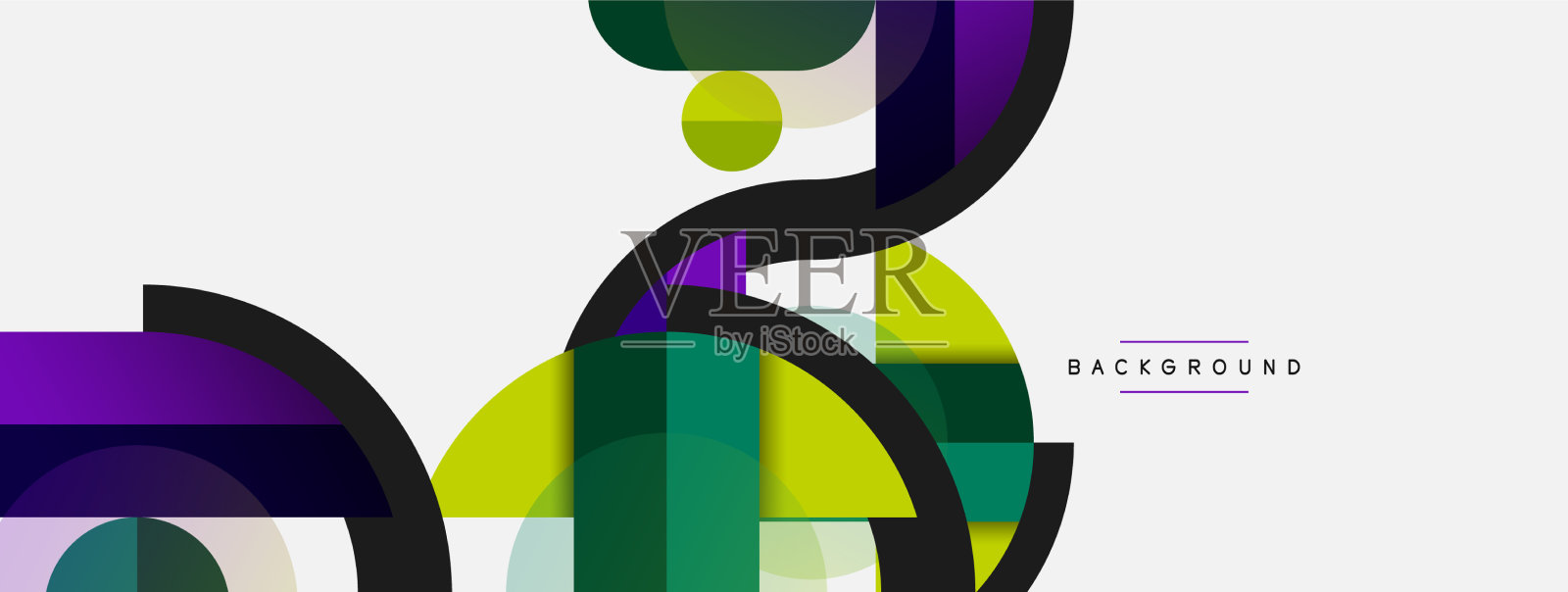 几何形状组成抽象的背景插画图片素材