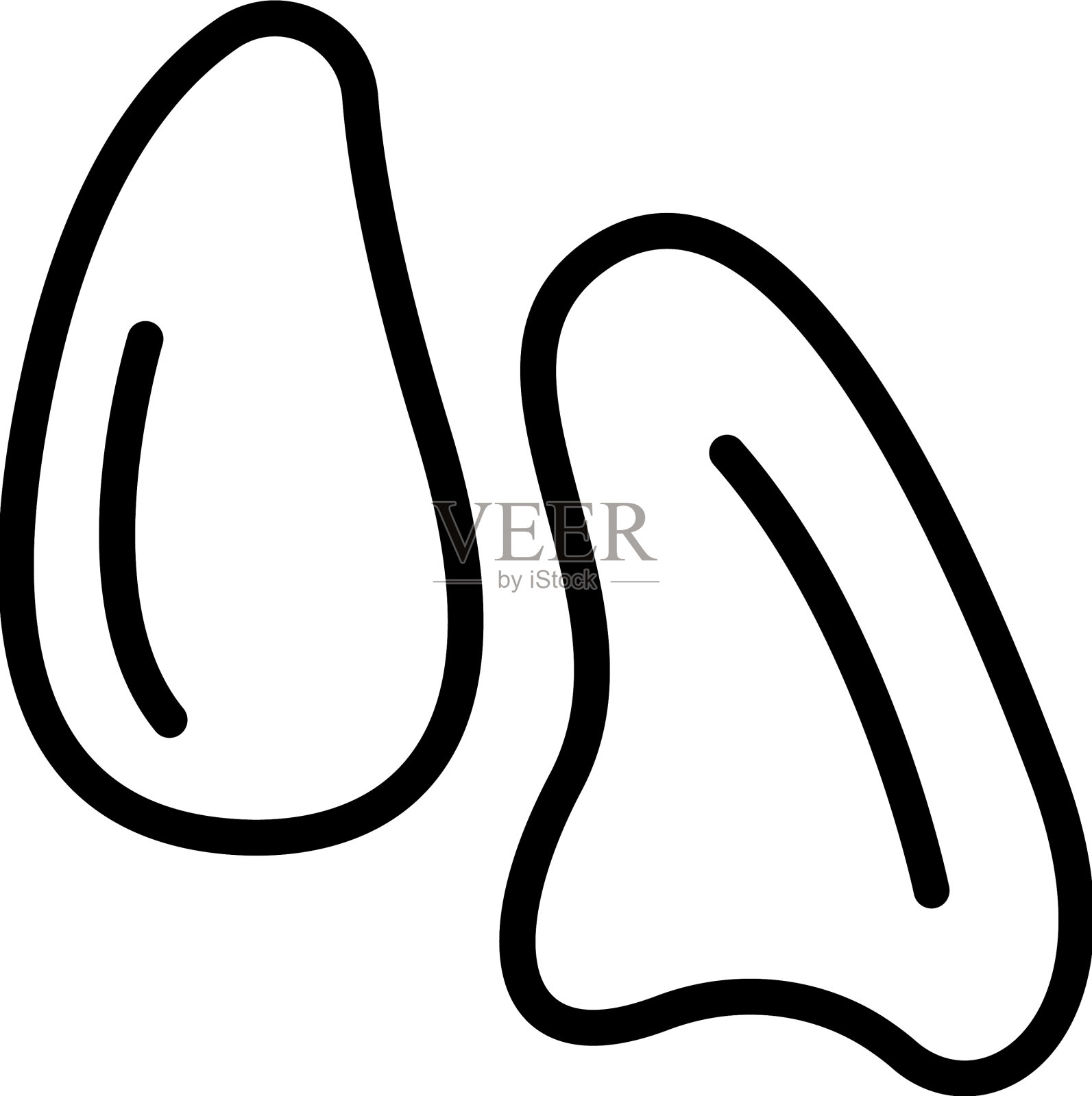 水疗石材护理图标轮廓女人的脸插画图片素材