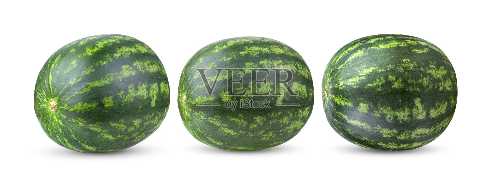 白底西瓜照片摄影图片