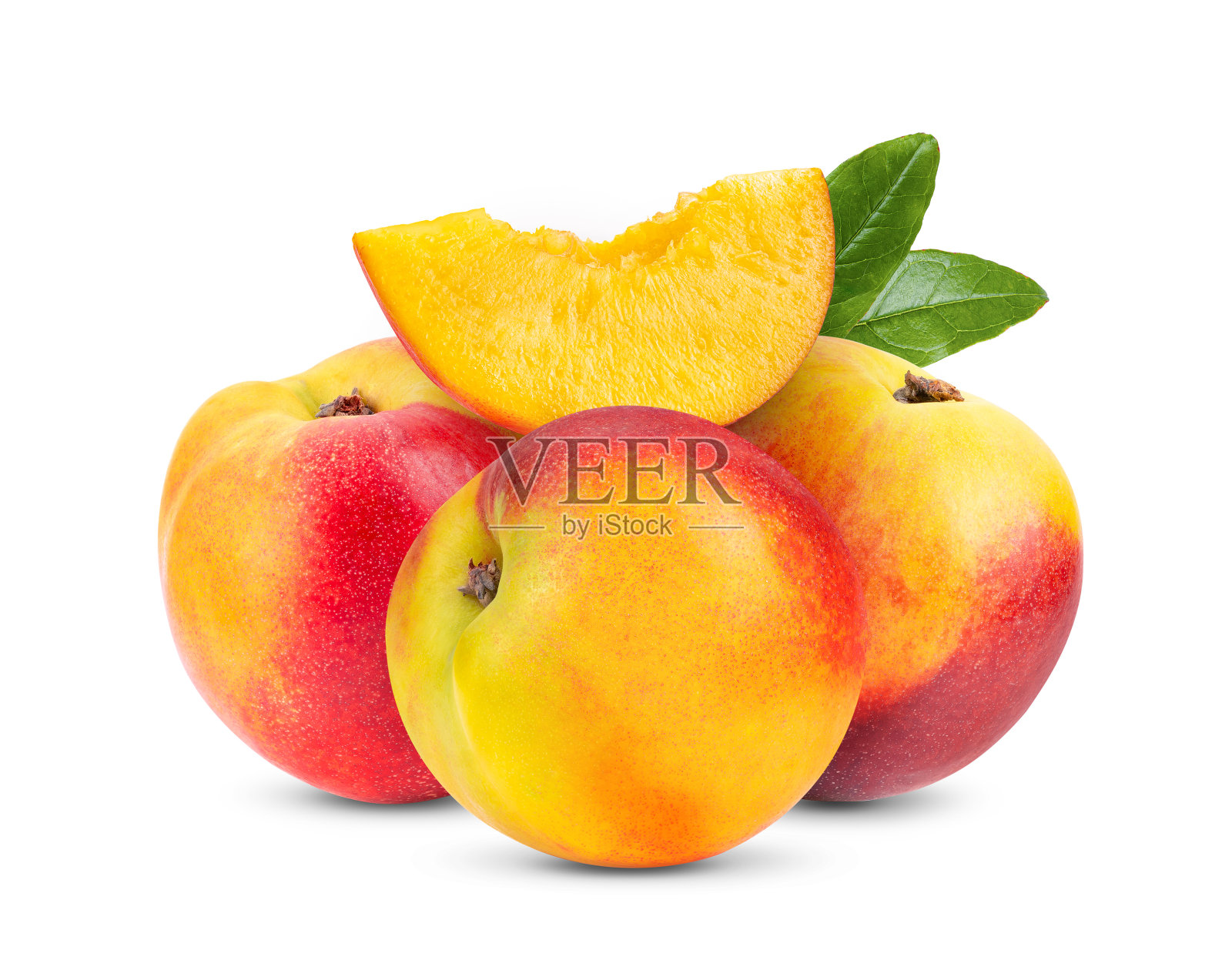 油桃果实孤立照片摄影图片