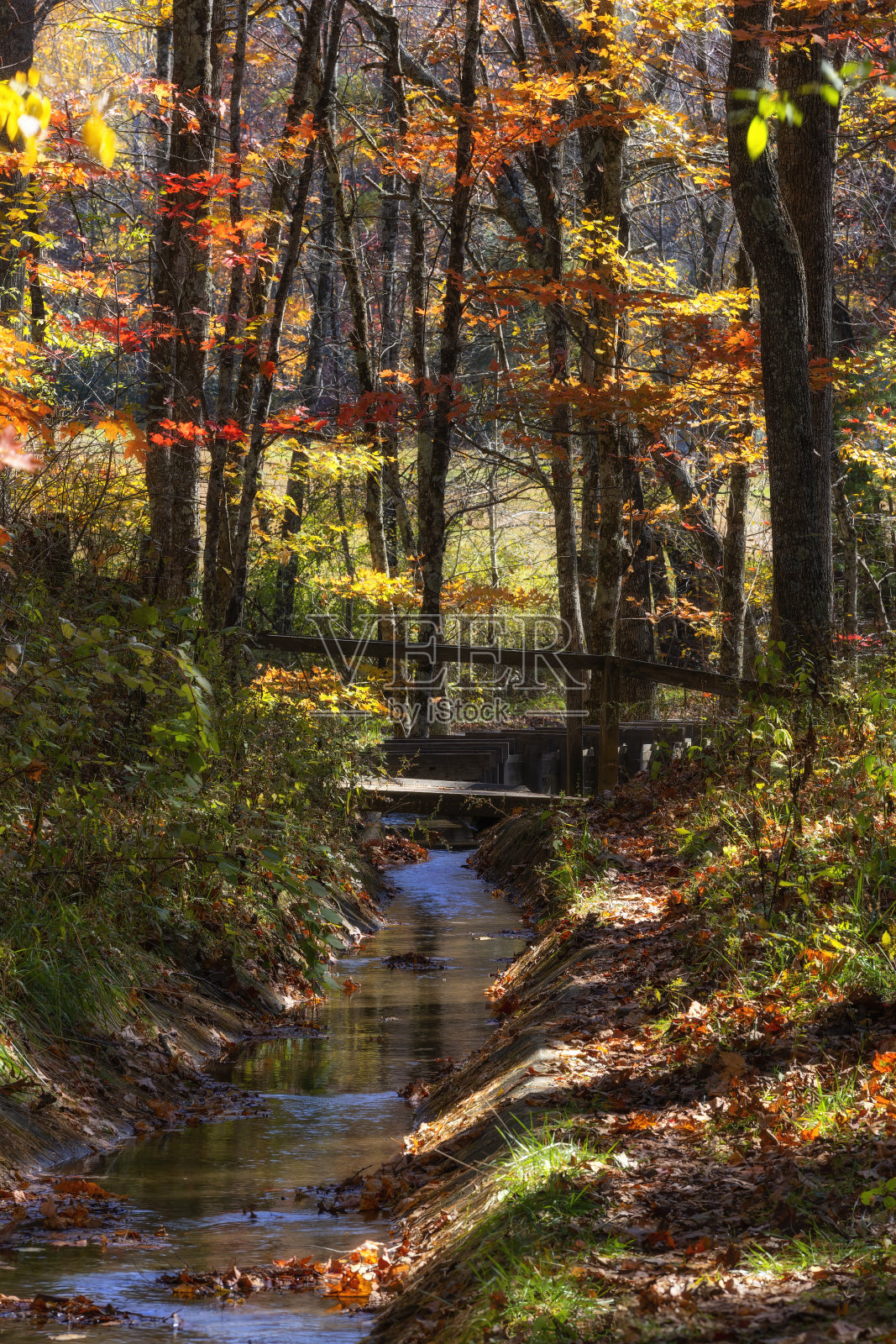 弗吉尼亚州蓝岭公园大道上的马布里磨坊照片摄影图片