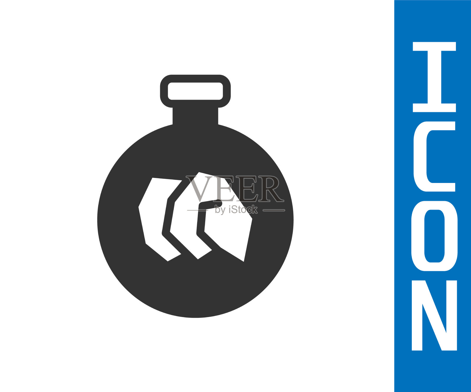 灰色展览有各种矿物和岩石插画图片素材