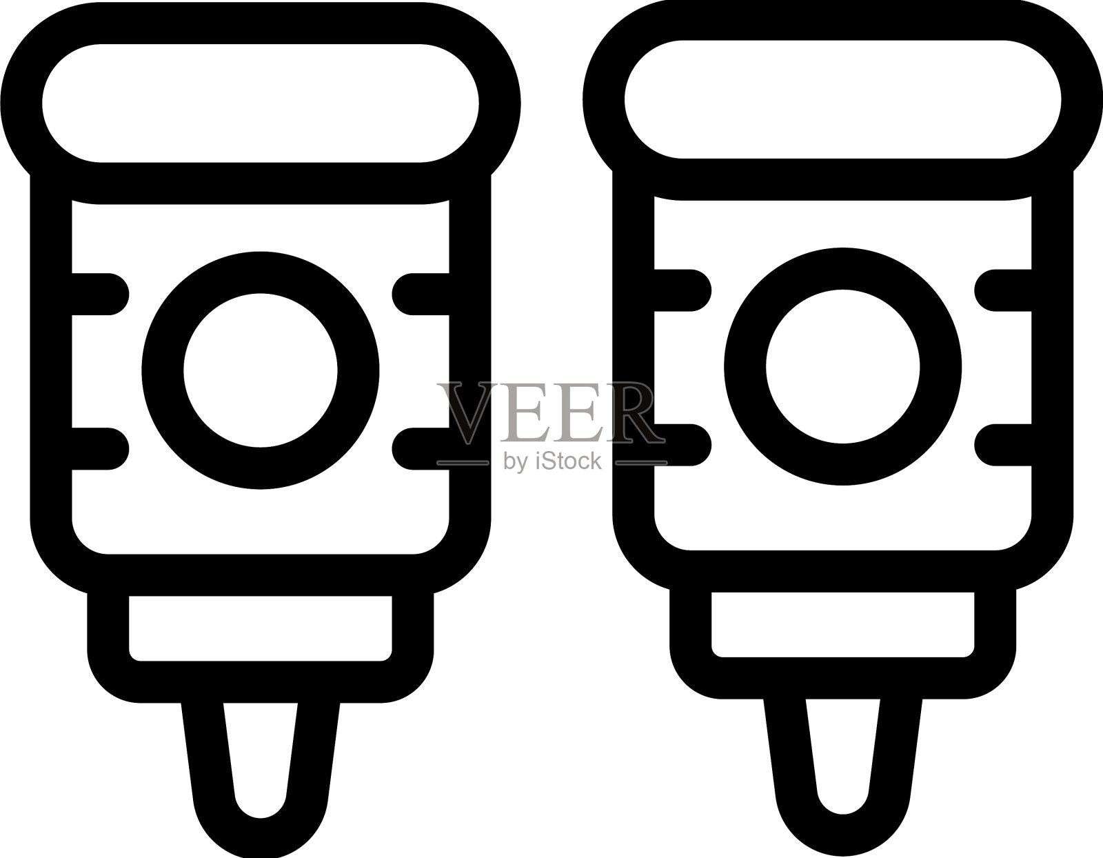 墨管图标轮廓艺术打印机图标素材