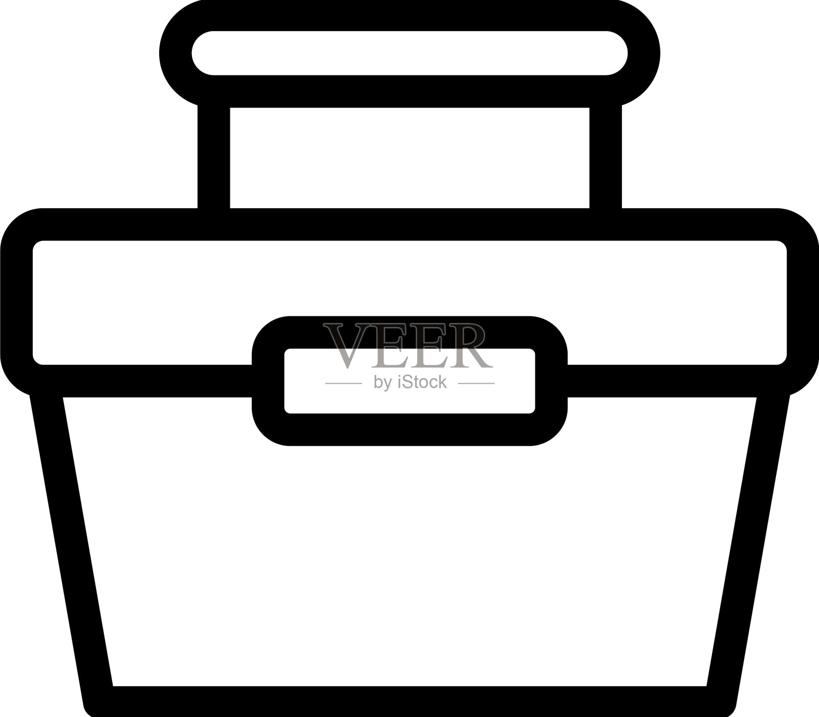 食品盒图标轮廓零食包插画图片素材