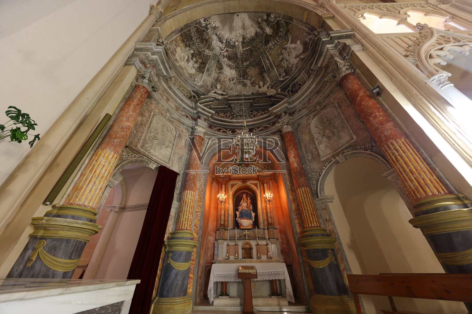 马洪的圣玛利亚教堂照片摄影图片