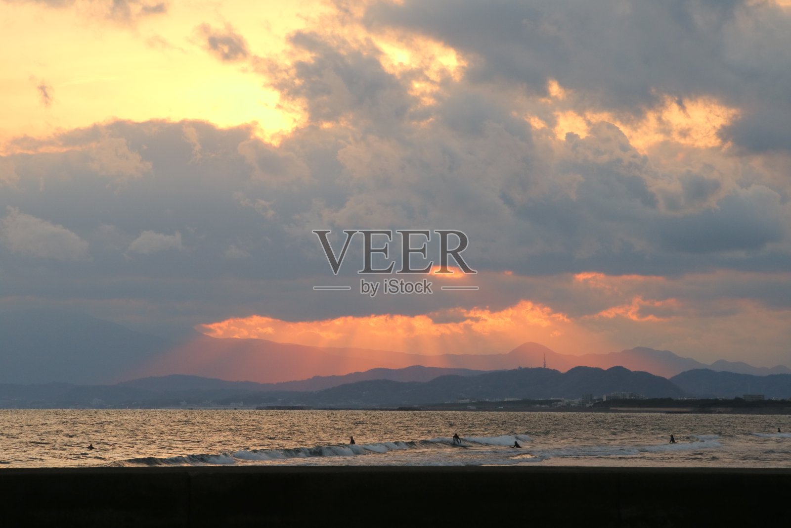 日落的观点照片摄影图片