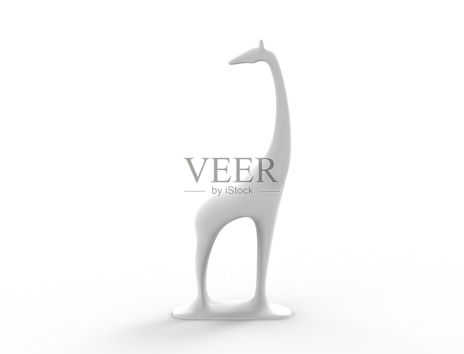 3d渲染的长颈鹿孤立在白色工作室背景照片摄影图片