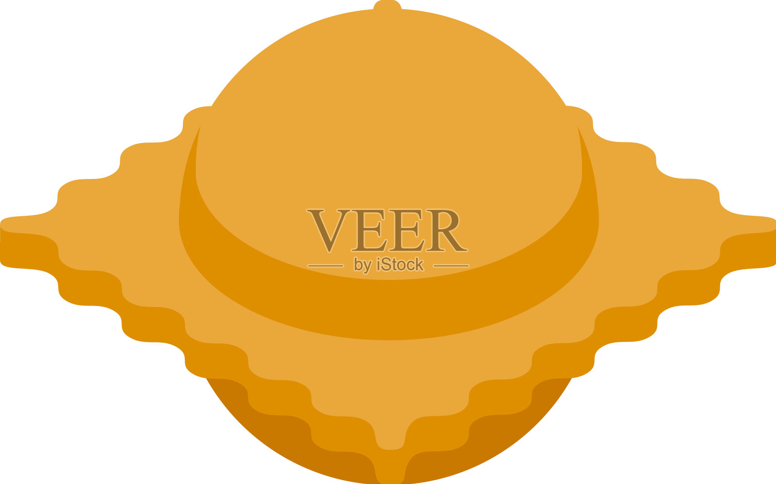 餐厅的馄饨图标等距意大利插画图片素材