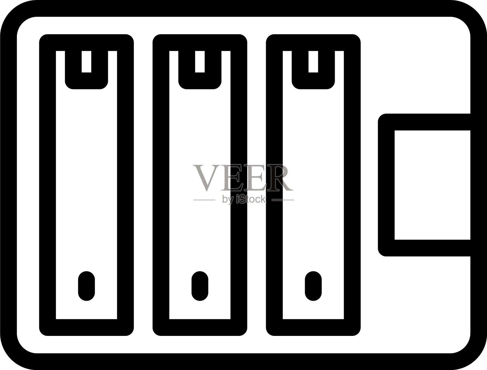 服务器内存机架图标轮廓数据图标素材