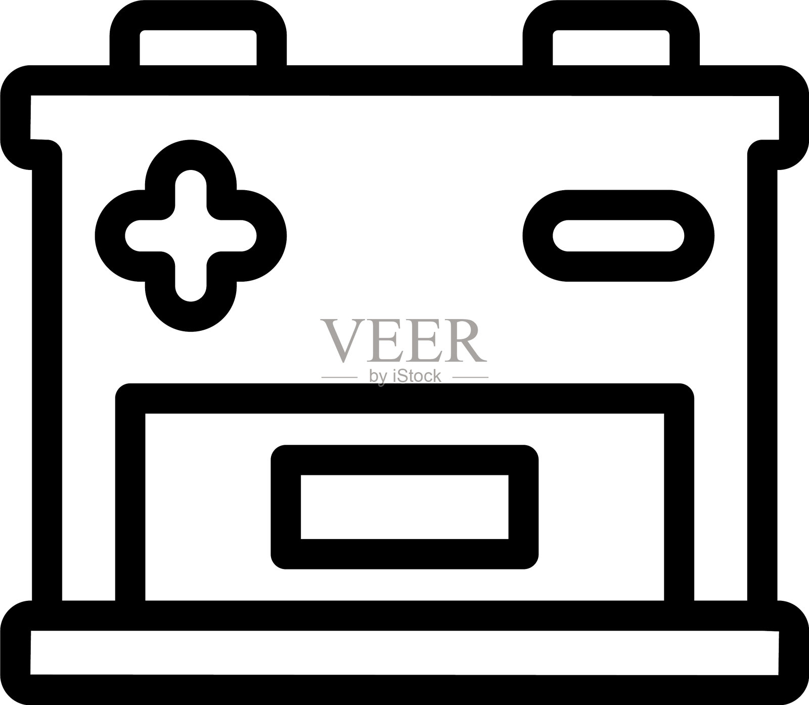 汽车电池图标概述能源手机插画图片素材