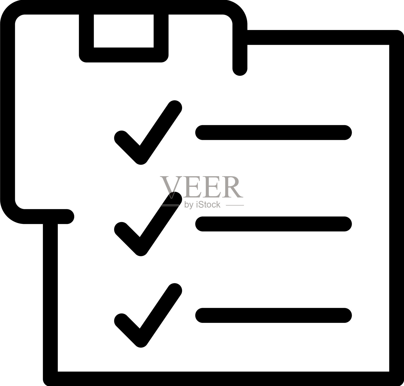 剪贴板搬迁图标大纲房子插画图片素材