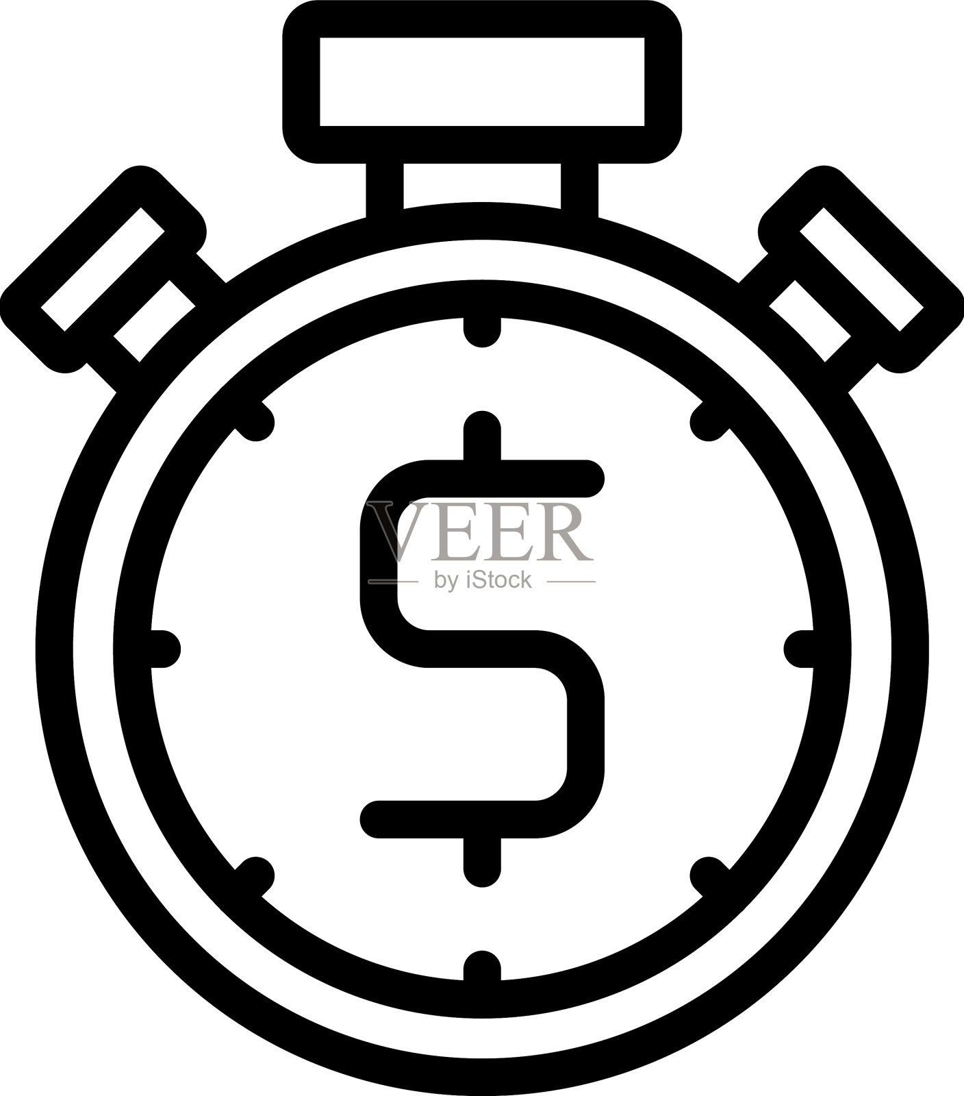 支付秒表图标概述抵扣税插画图片素材