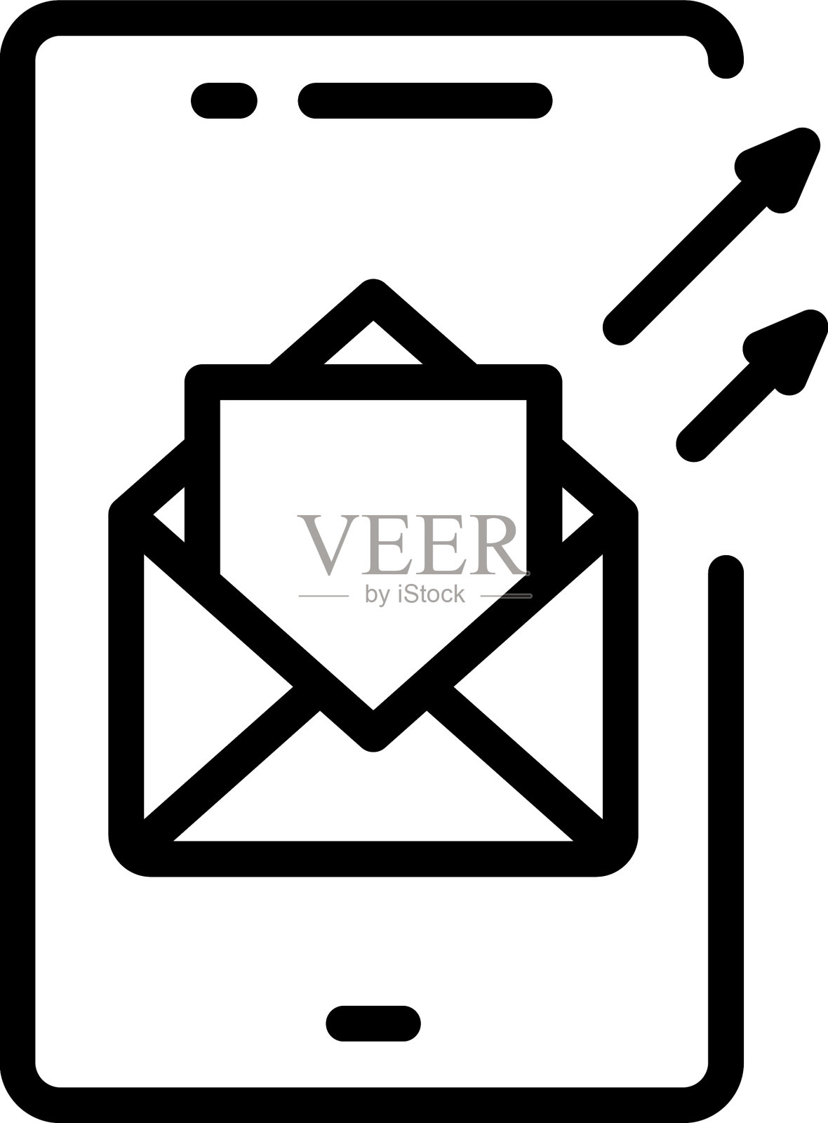 电话邮件图标概述营销社会图标素材