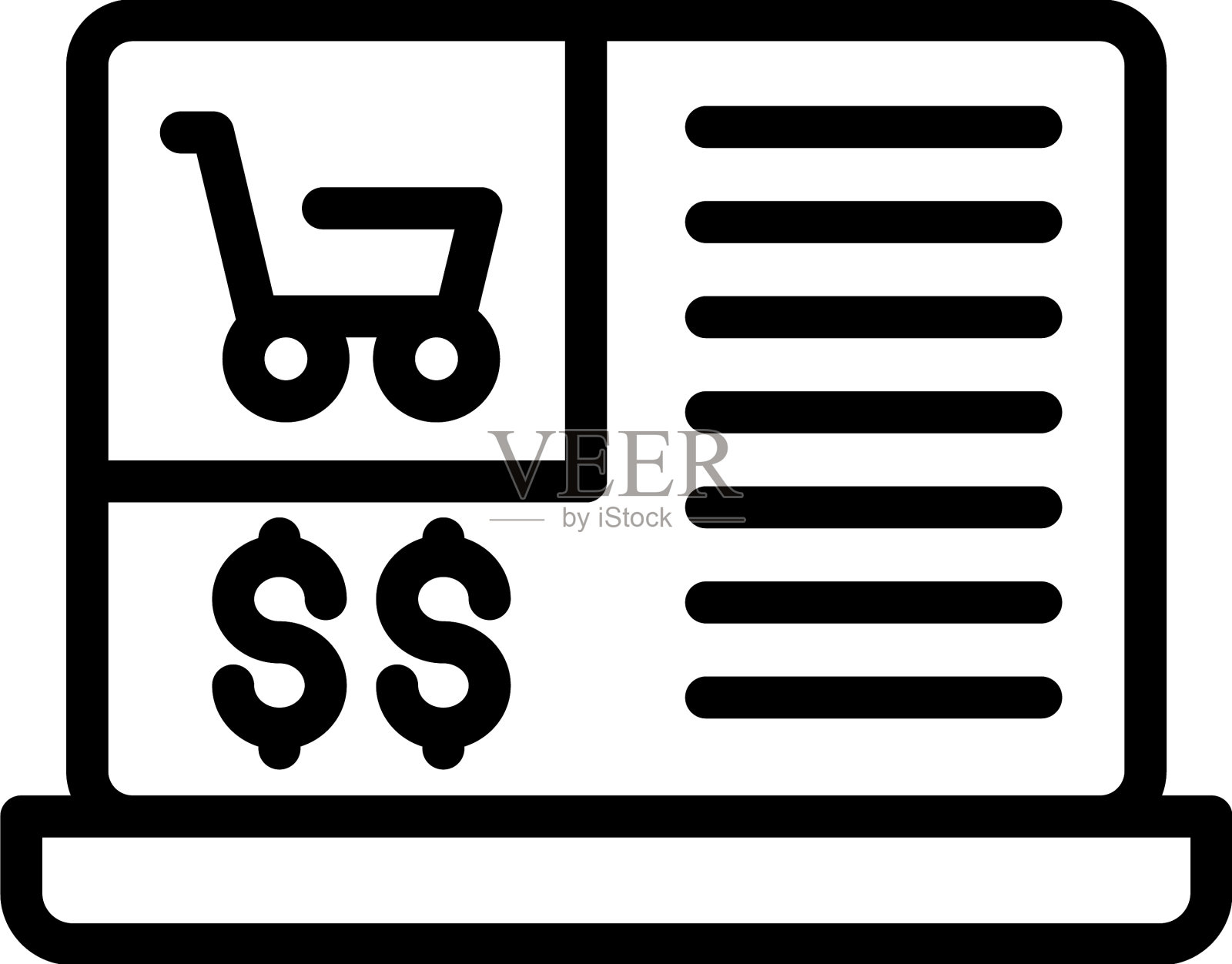 数据报告图标大纲填写表格插画图片素材