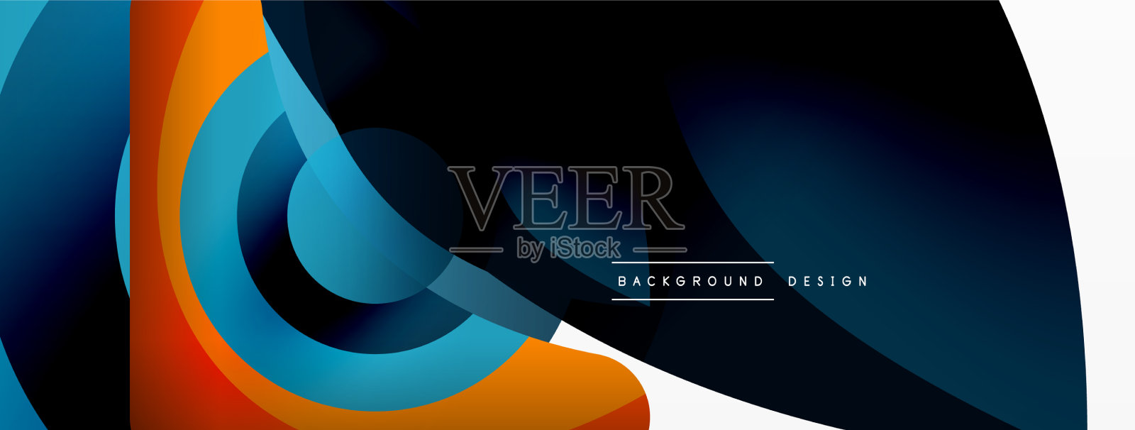 抽象背景与颜色几何形状插画图片素材