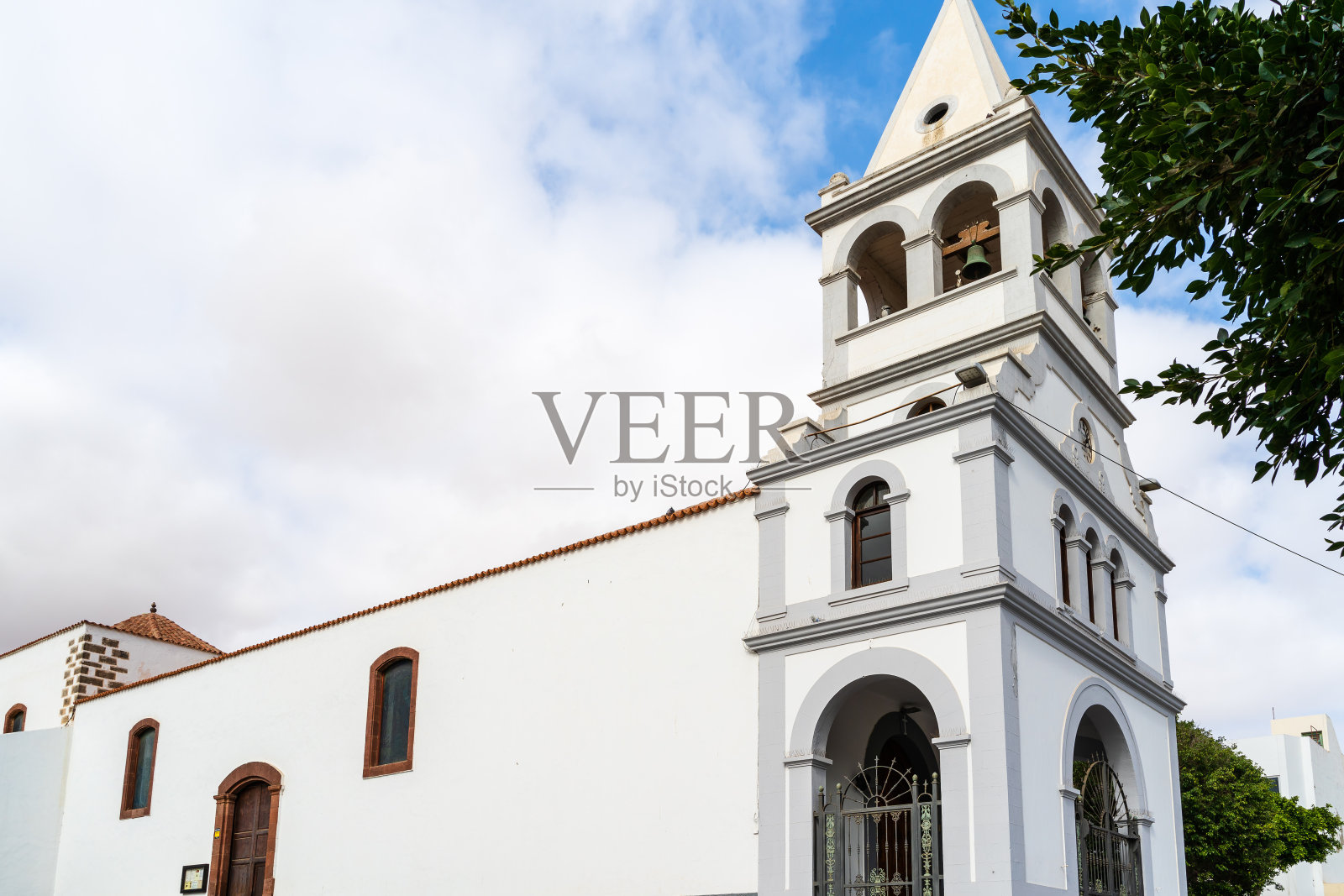 西班牙玫瑰教堂照片摄影图片