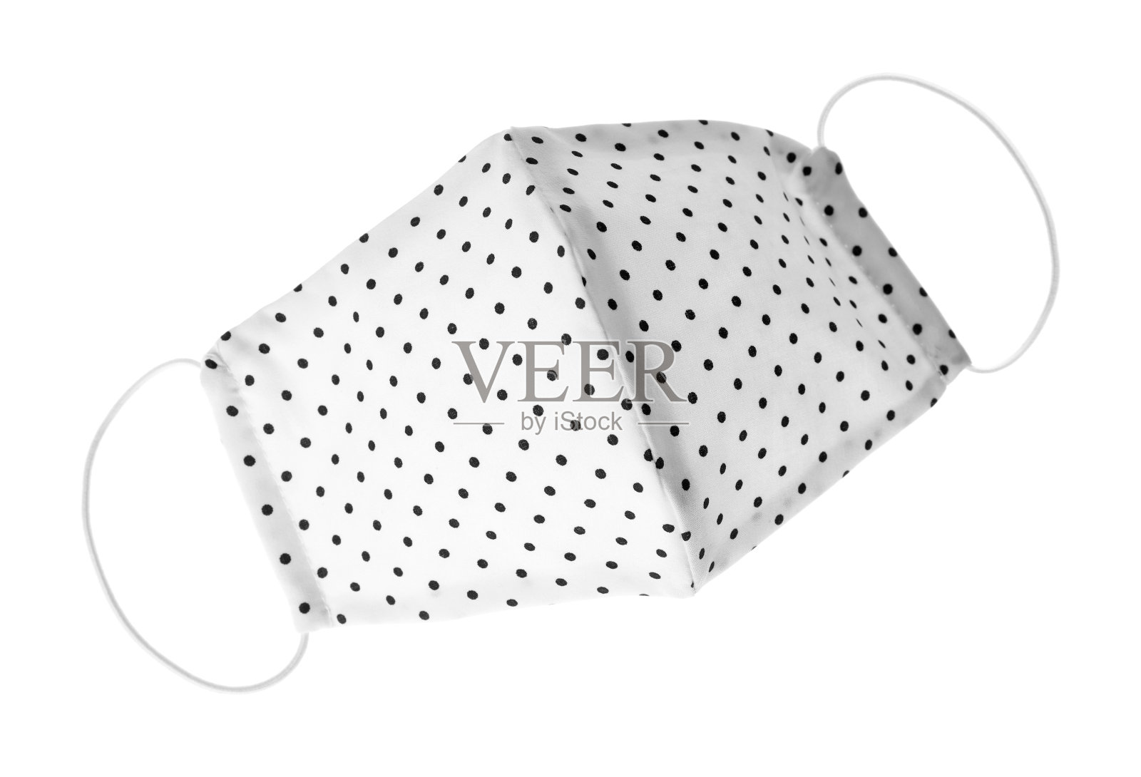 自制防护面罩隔离在白色上照片摄影图片