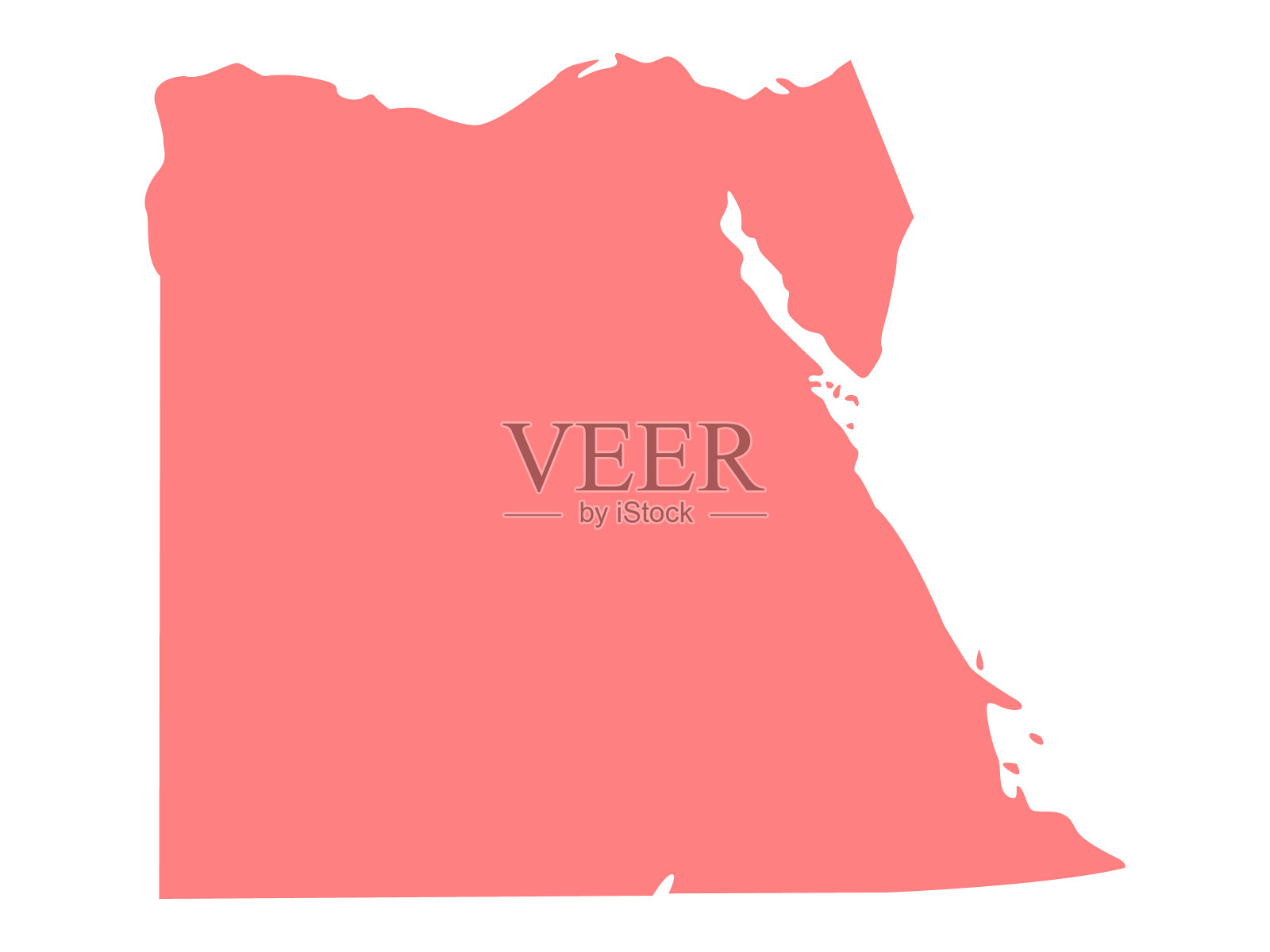 埃及地图插画图片素材