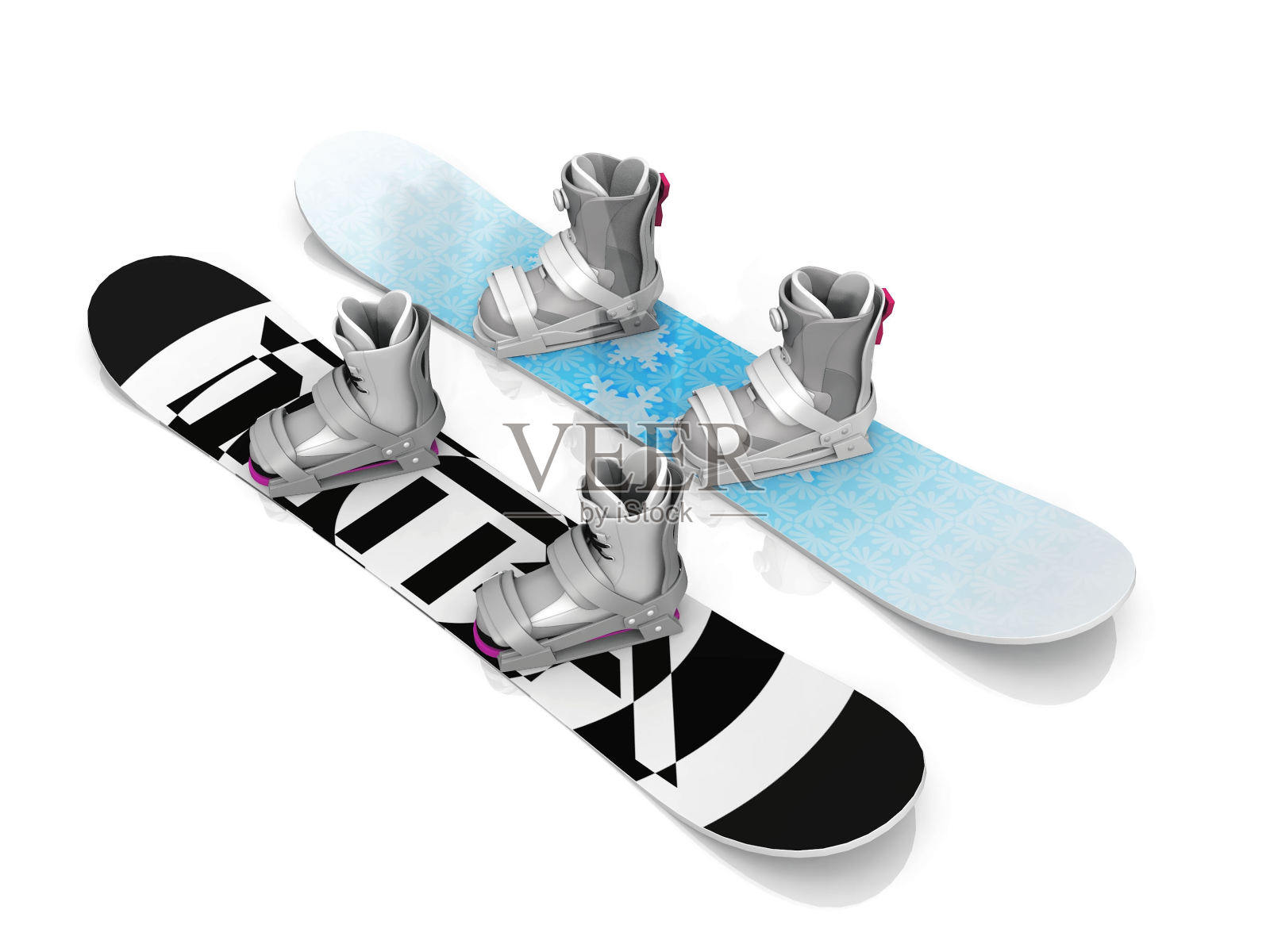 冲浪板在一个白色的背景照片摄影图片