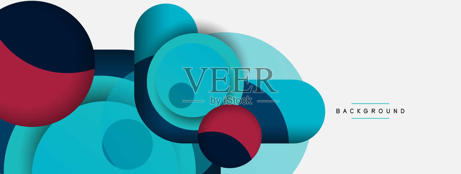 圆形和圆形的抽象背景插画图片素材