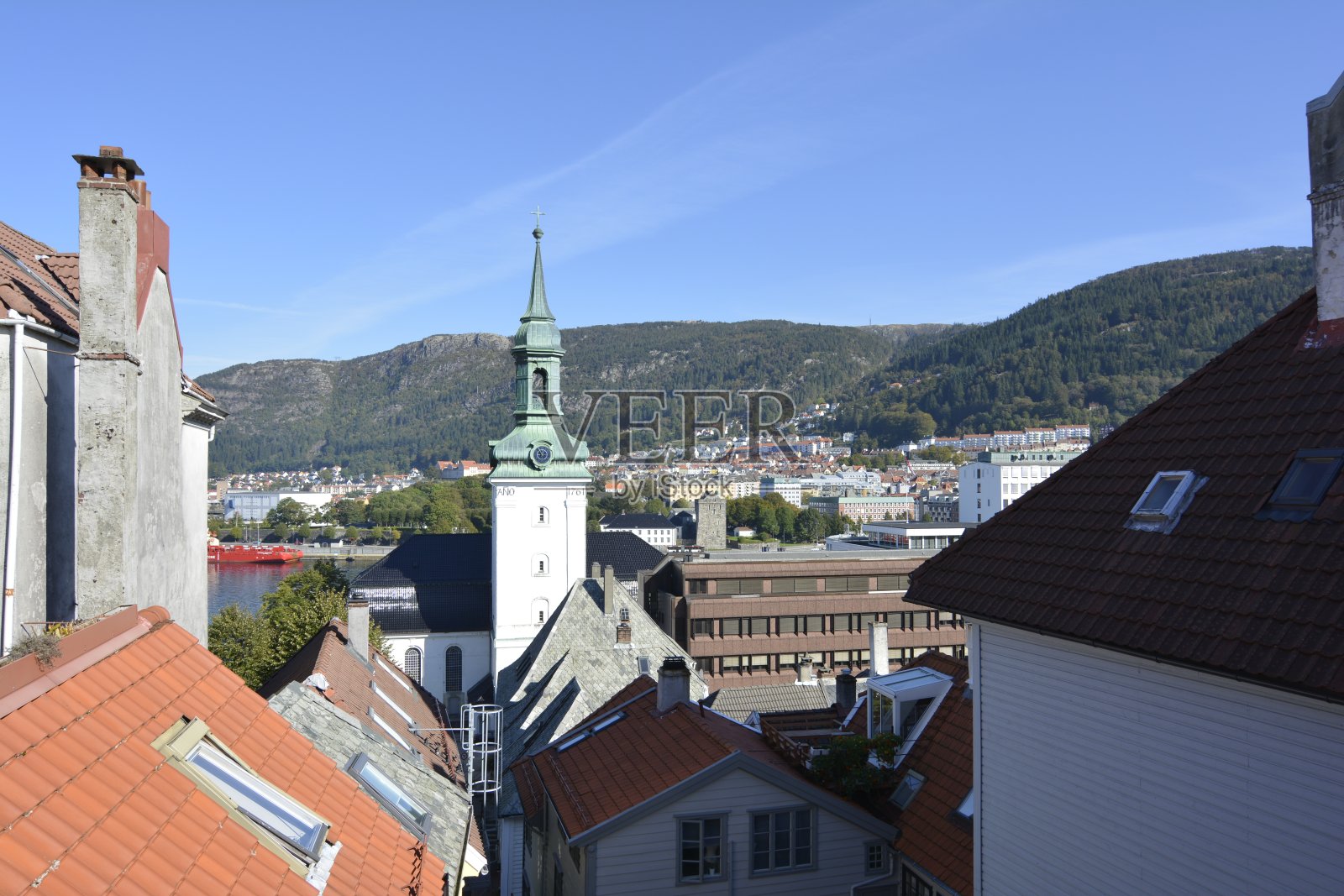 城市视图卑尔根照片摄影图片