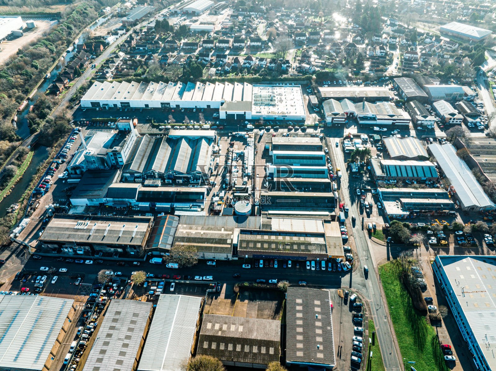 英国米尔顿凯恩斯的无人机仓库照片摄影图片