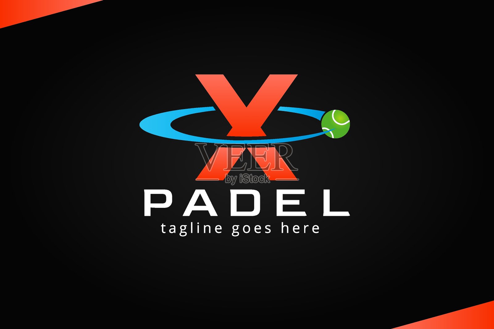 网球帕德尔Logo-12插画图片素材