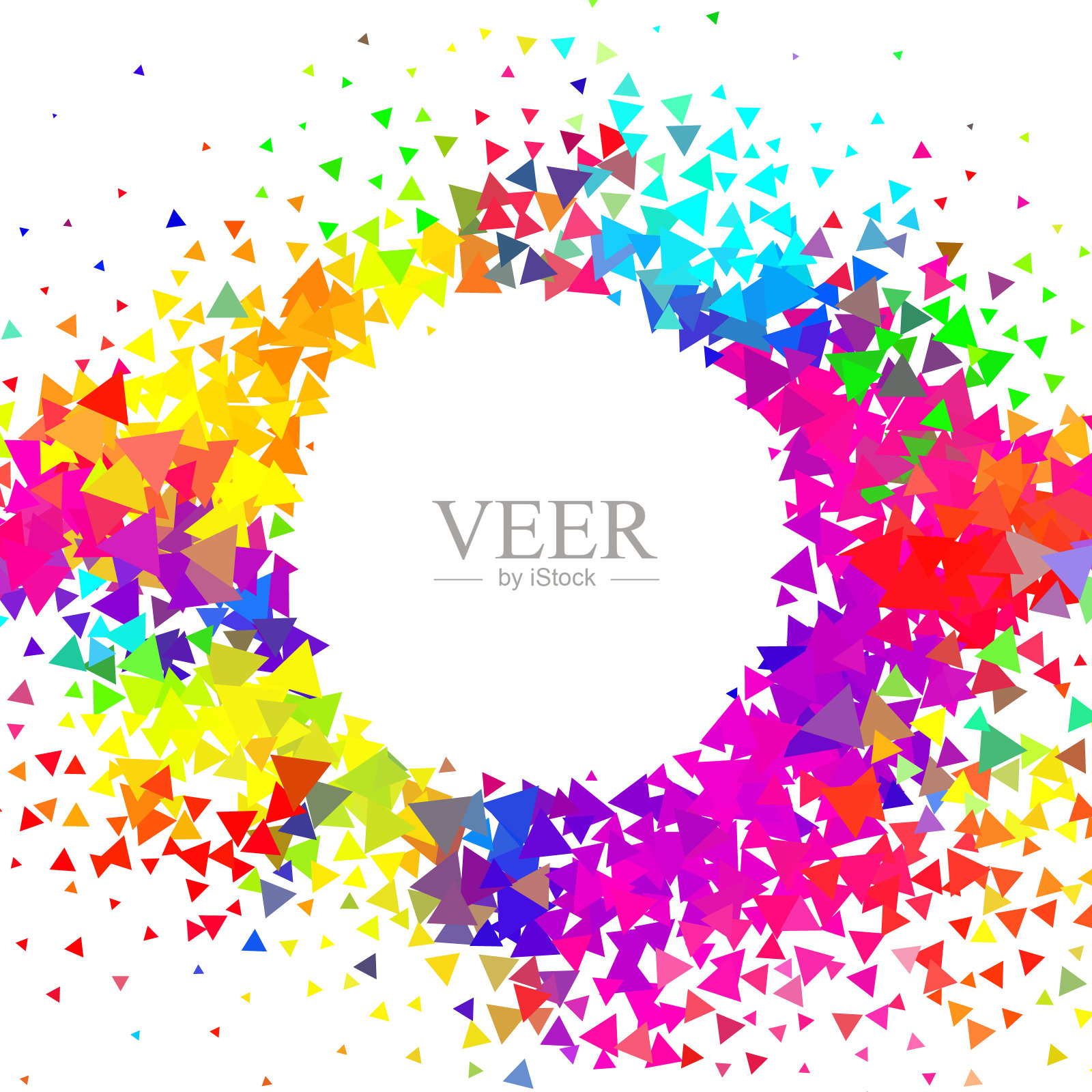 现代风格的明亮抽象形象。插画图片素材