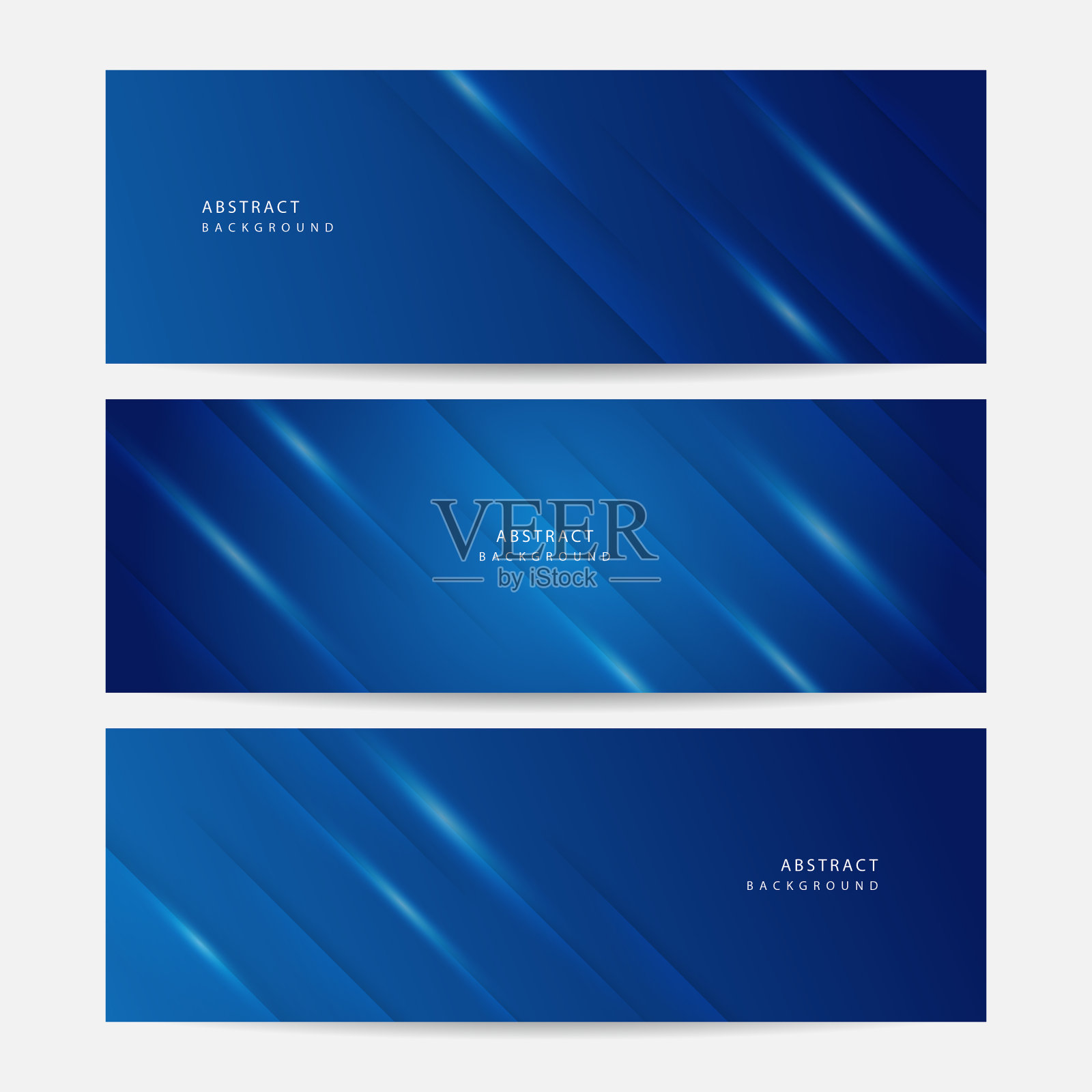 现代黑色海军蓝旗帜背景集插画图片素材