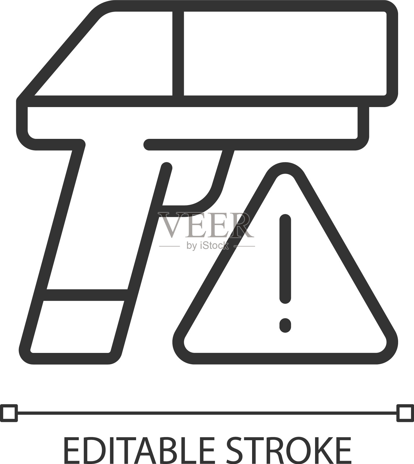 走私小型武器的线性图标插画图片素材