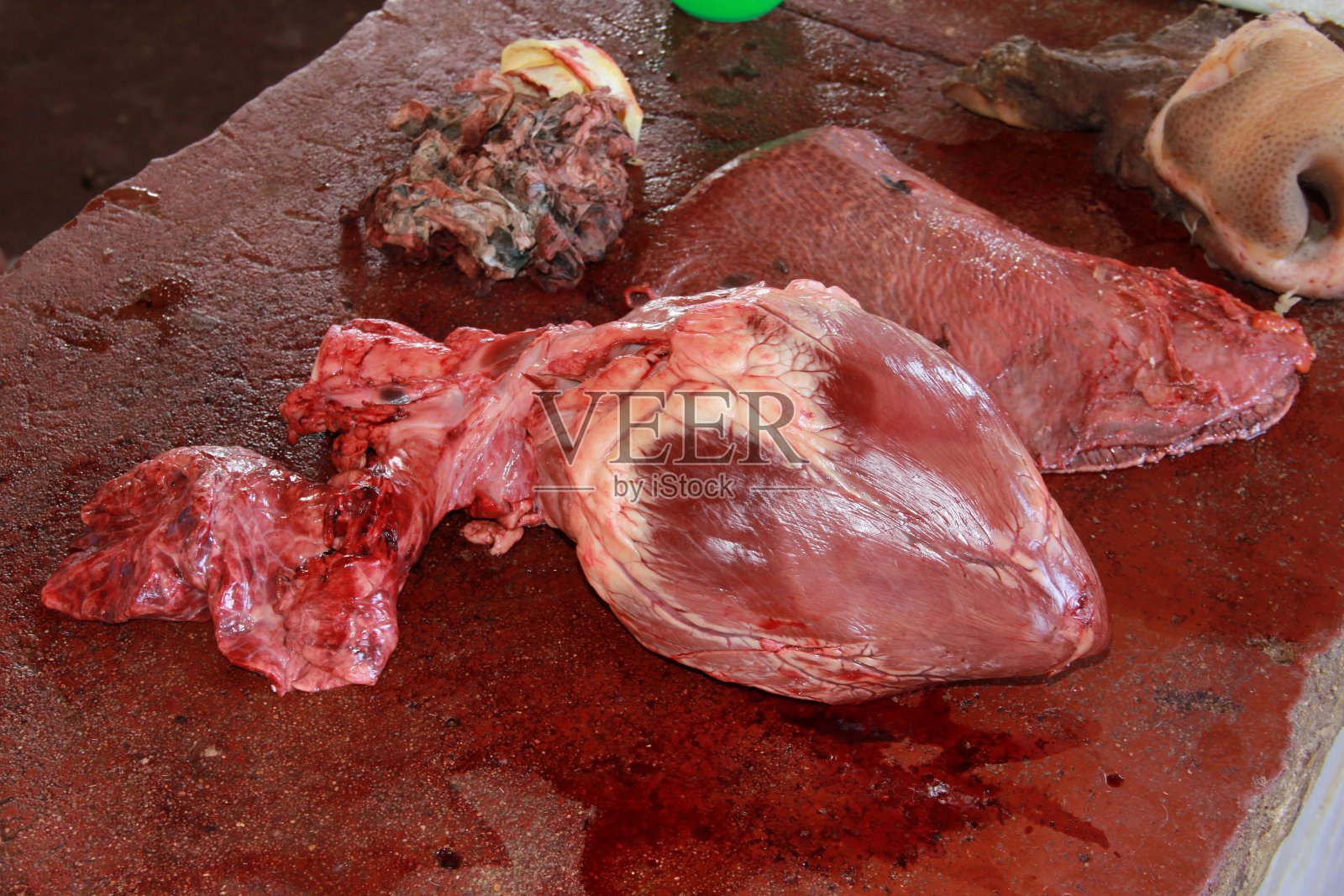 出售的牛肉内脏照片摄影图片