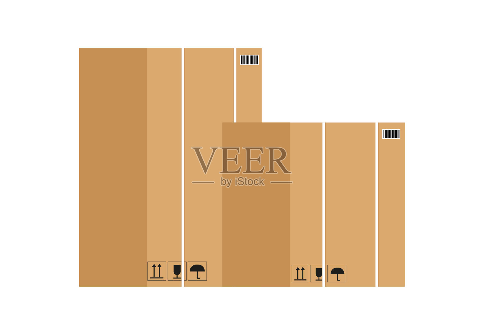 论文交付箱子插画图片素材