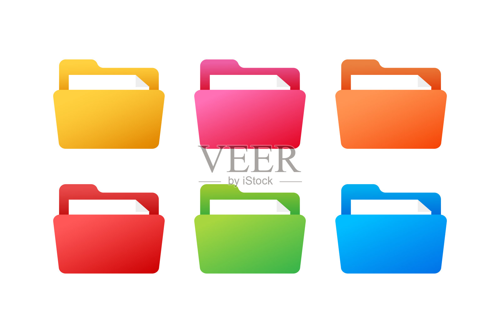 数据存储。网页设计插图。文件管理的概念。插画图片素材