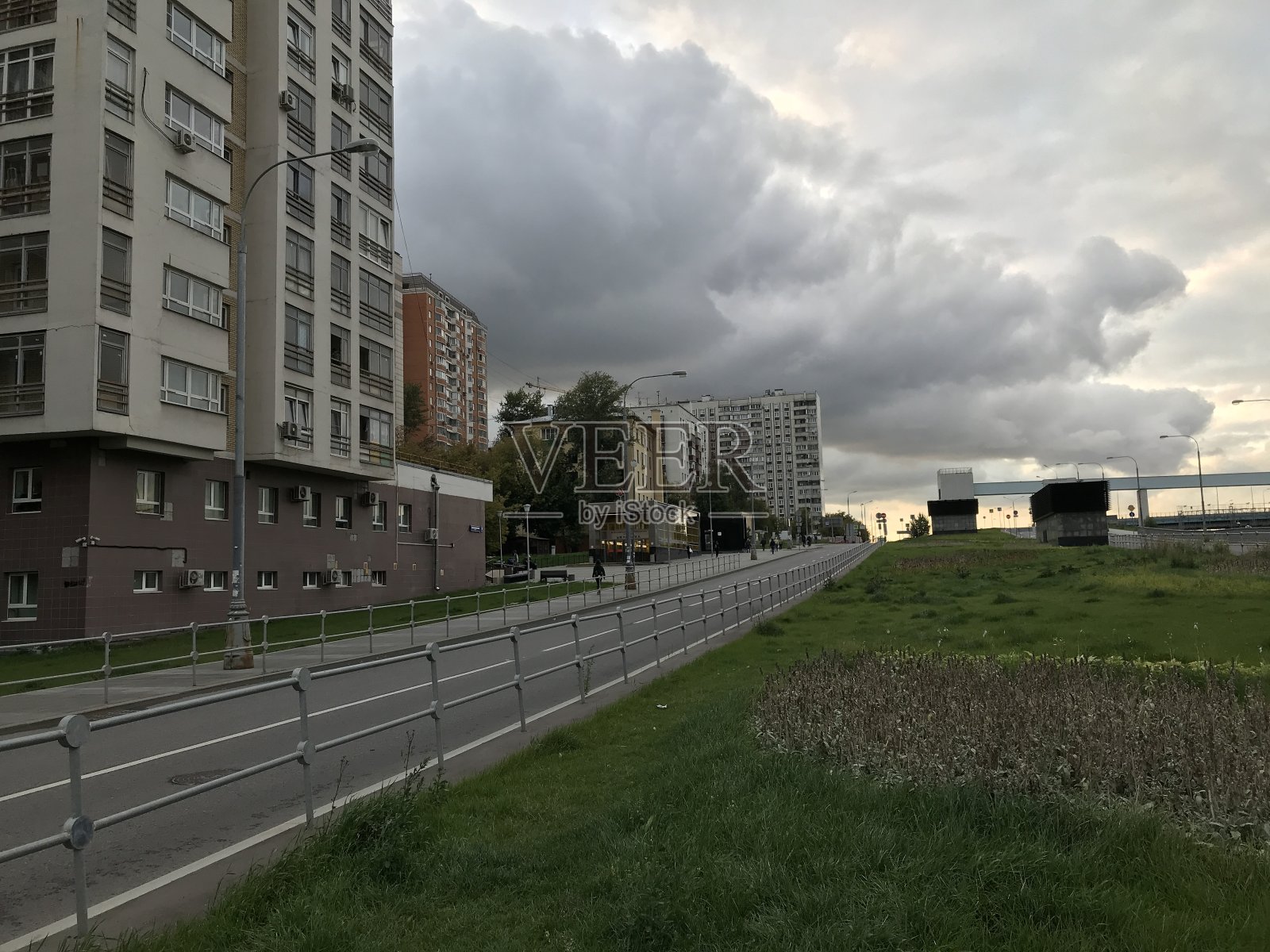 普通的莫斯科建筑照片摄影图片