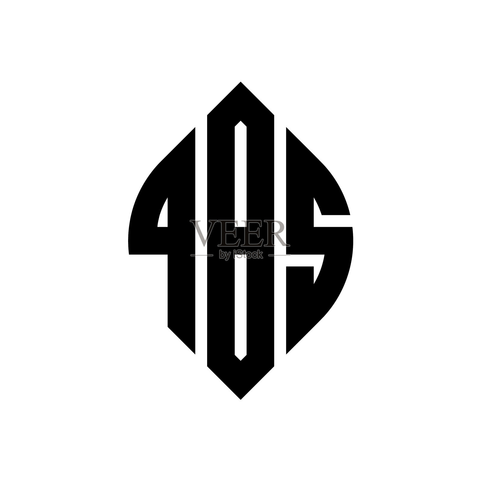 QBS圆形字母标志设计用圆形和插画图片素材