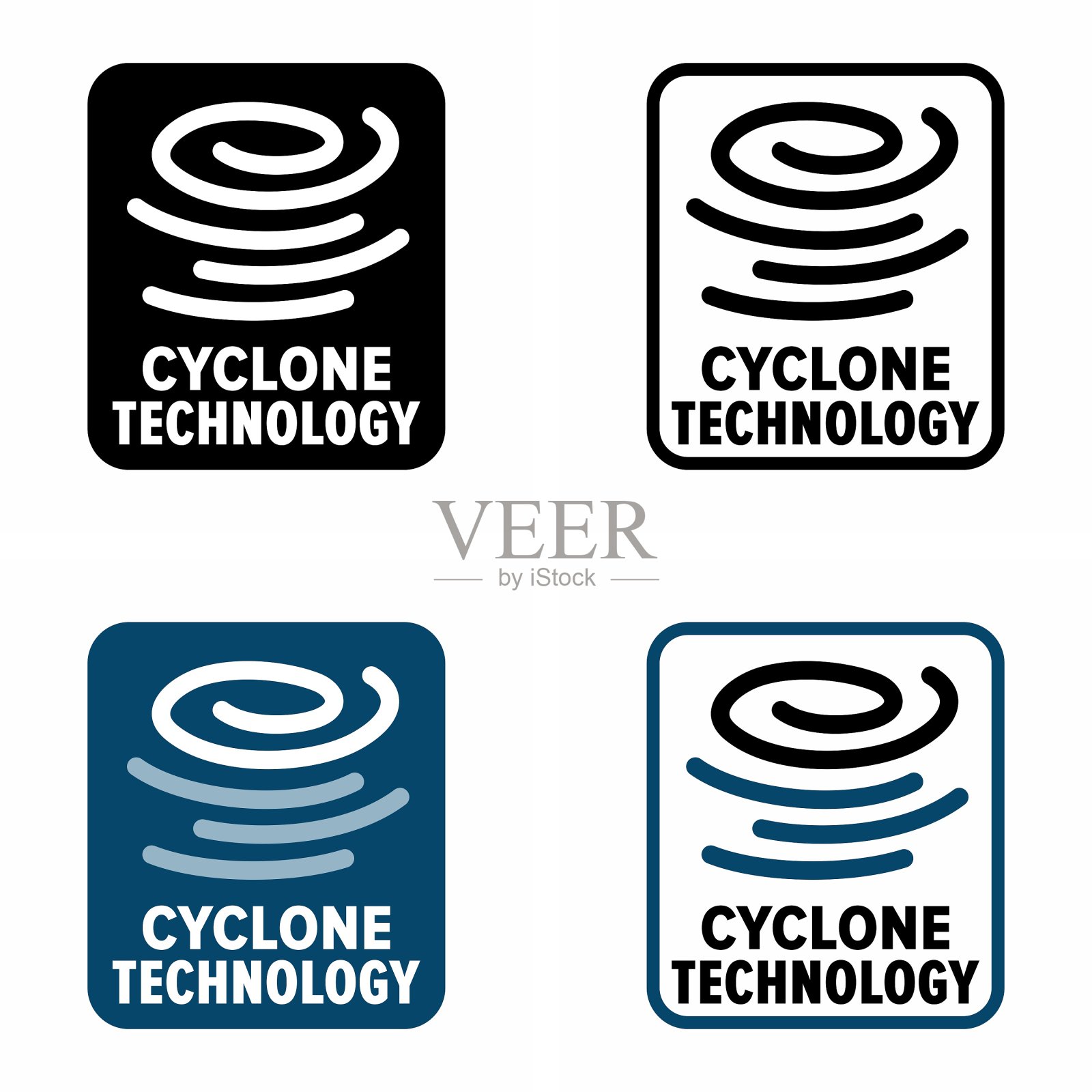 气旋技术矢量信息标志插画图片素材