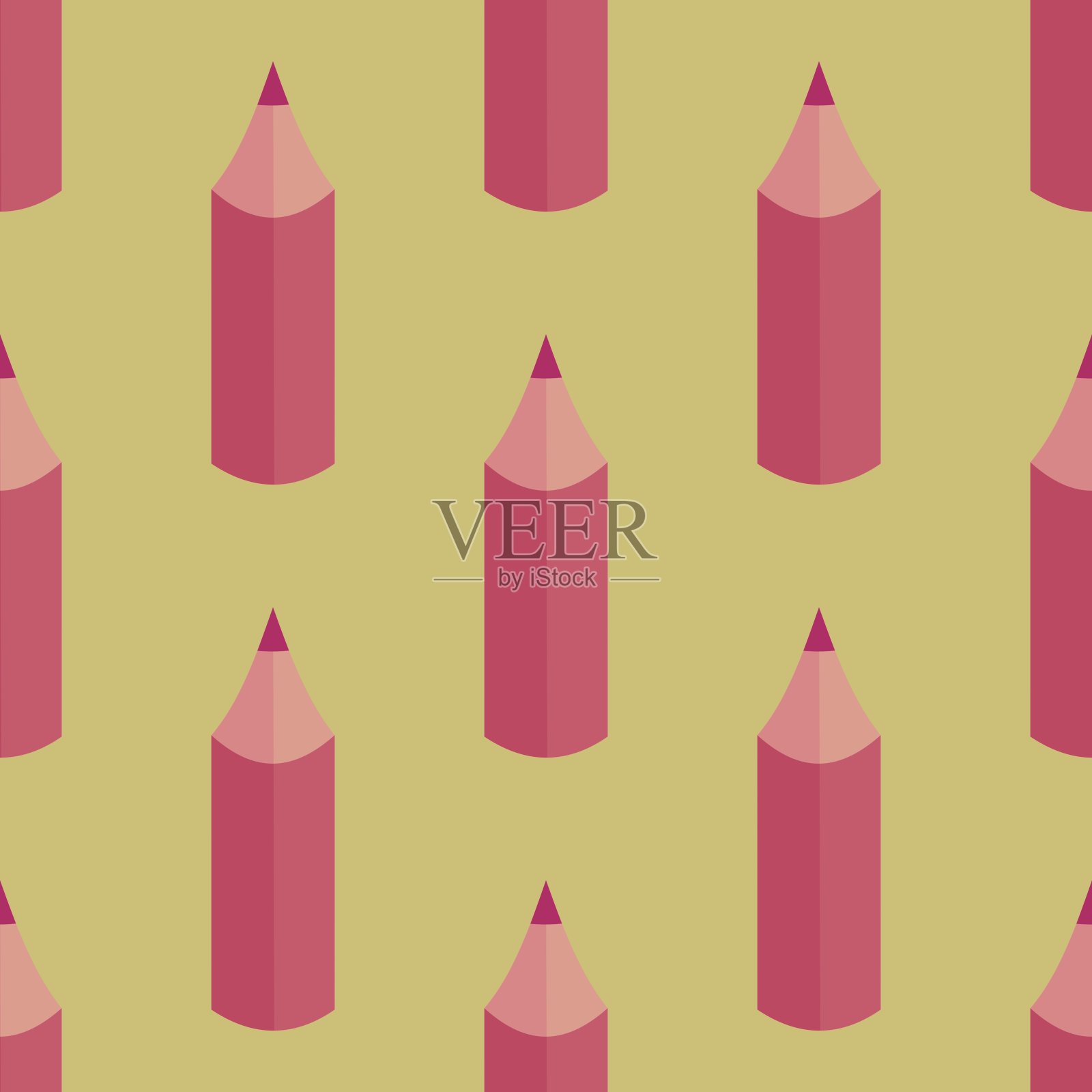 无缝铅笔图案面料和纺织品插画图片素材