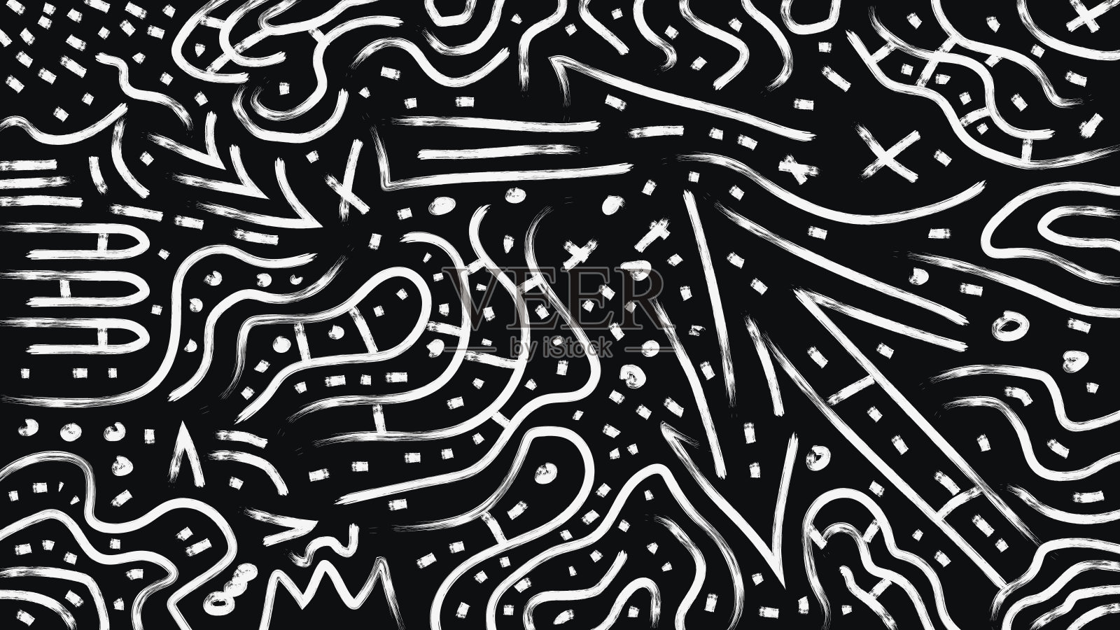 抽象笔刷手绘涂鸦背景插画图片素材