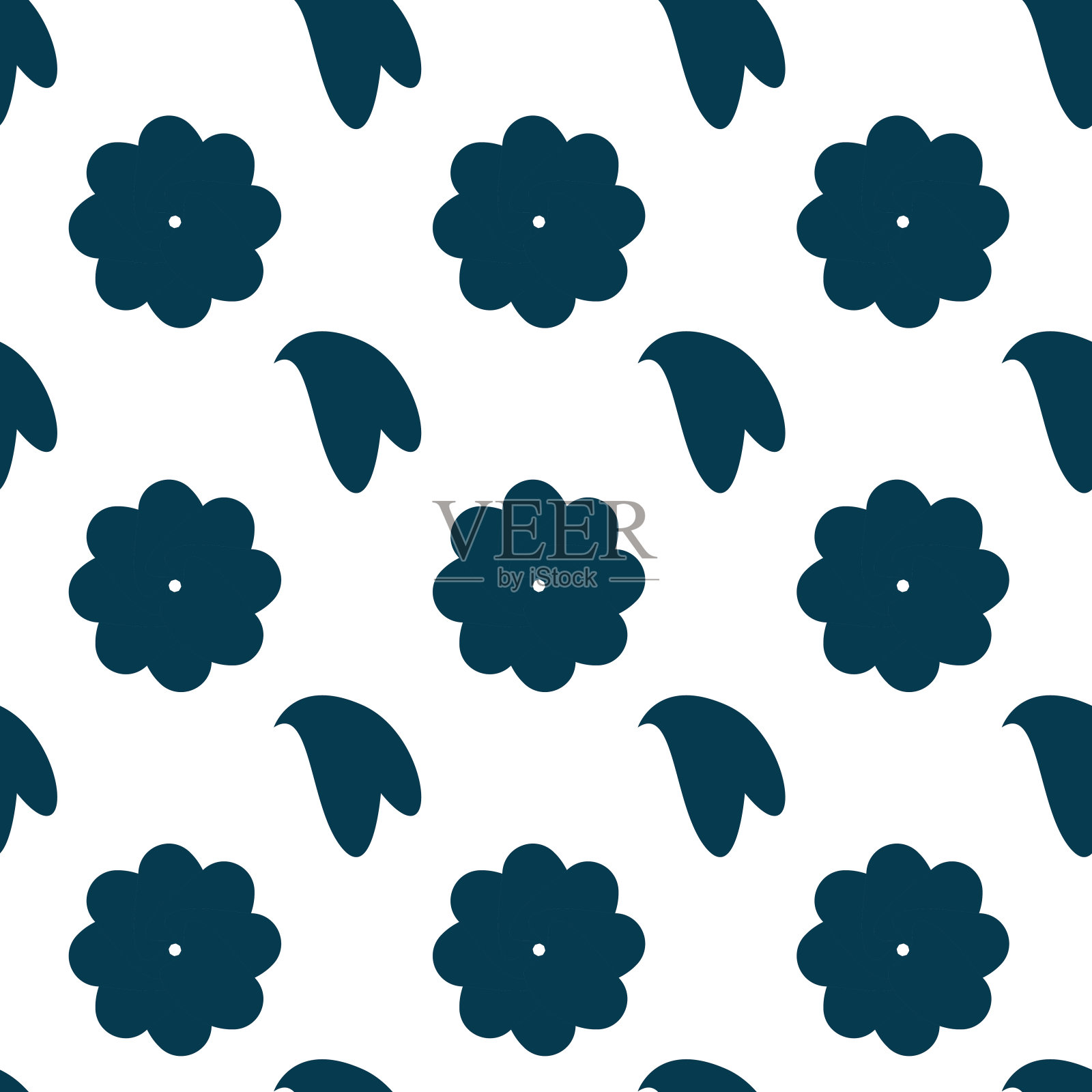 手绘无缝重复图案、矢量重复图案，适用于纺织品、礼品包装、产品包装、品牌、壁纸等无缝印刷工作。样板添加到样板面板。插画图片素材