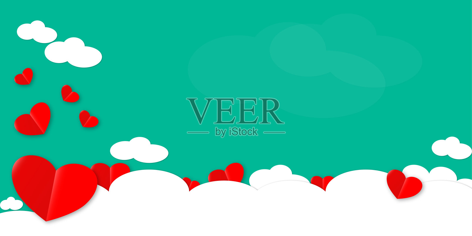 爱情和情人节背景插图插画图片素材